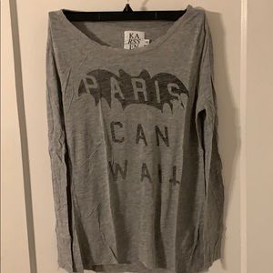 Zoe Karssen Paris Can Wait Long Sleeve Shirt XS